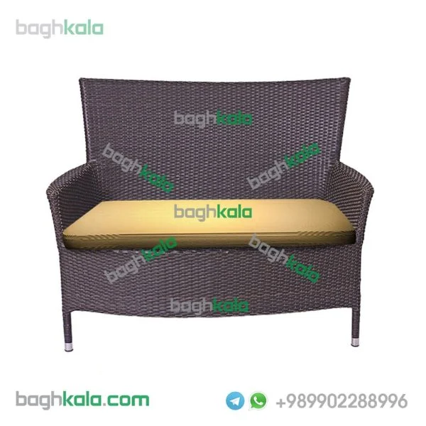 صندلی حصیری دو نفره گل یخ