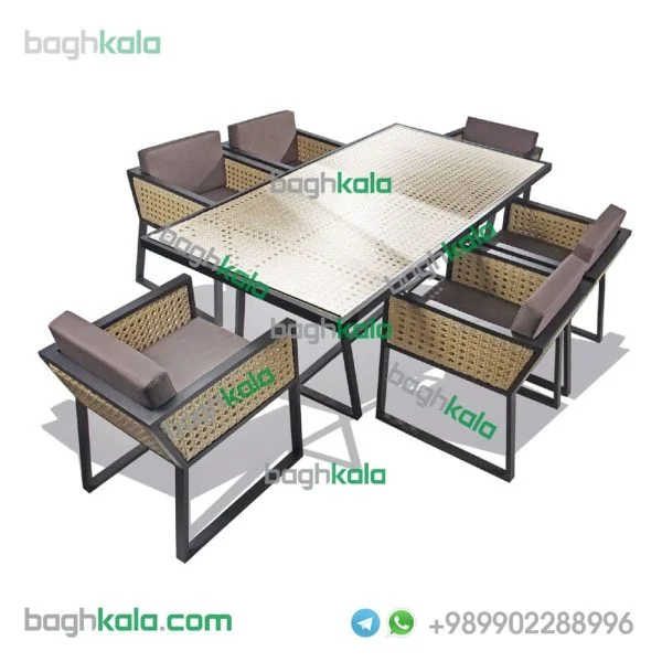 میز و صندلی حصیری ریحان