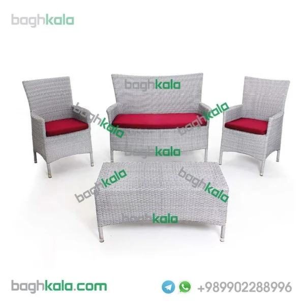 نیم ست حصیری گل یخ