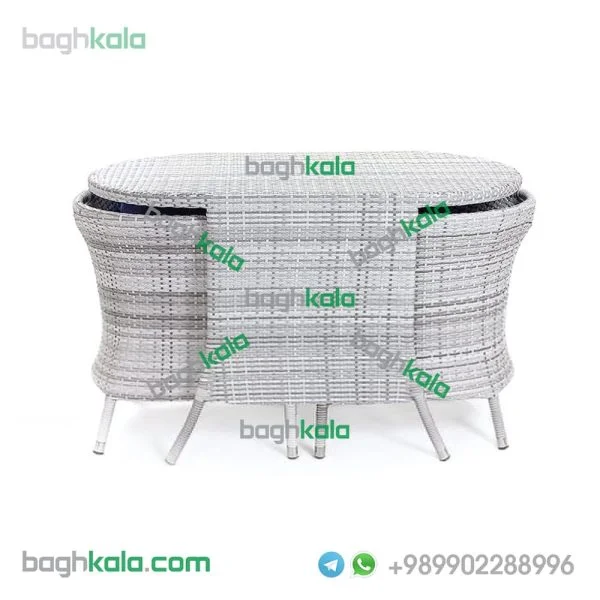 میز و صندلی حصیری بنفشه