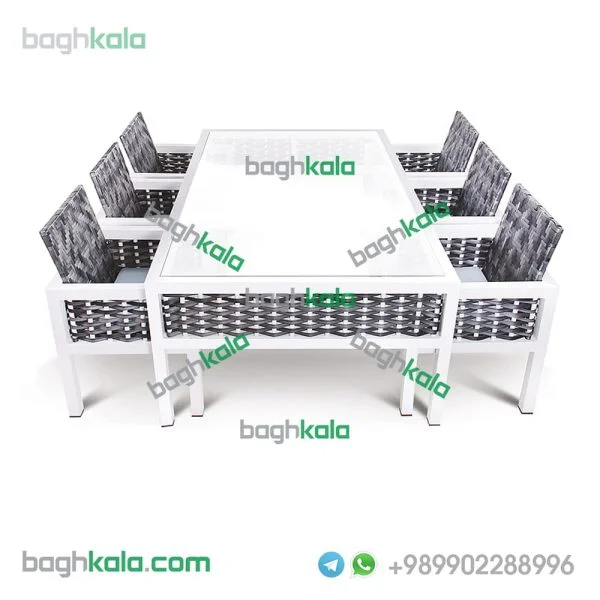 ست میز و صندلی حصیری موگه