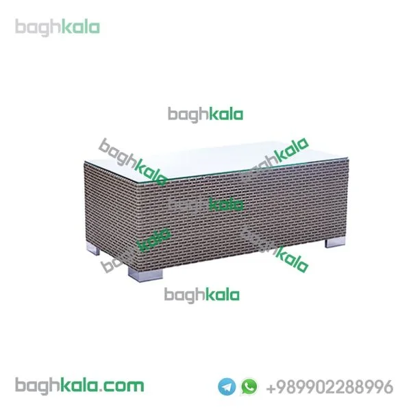 میز حصیری مستطیل نیلوفر