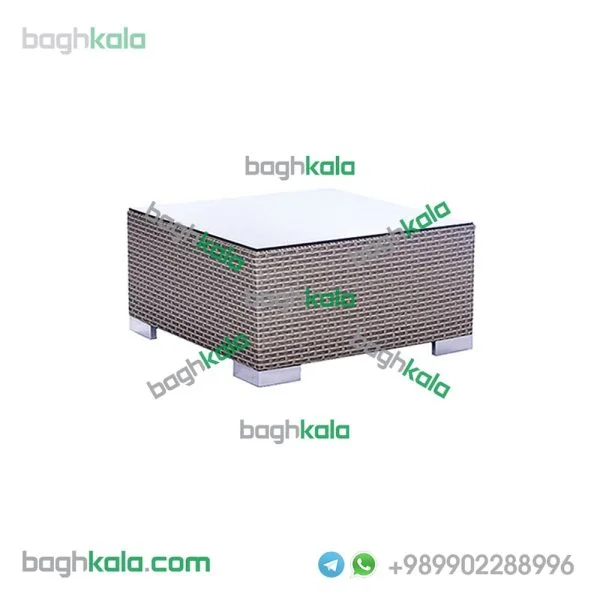 میز حصیری مربع نیلوفر